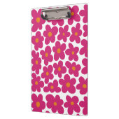 Pink Fun Floral Muster Klemmbrett (Links)