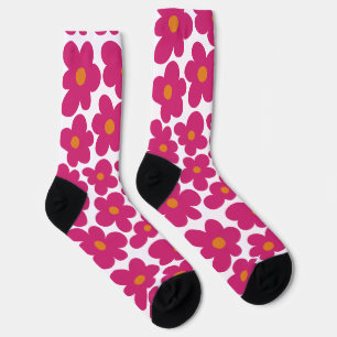 Pink Fun Floral Muster Socken