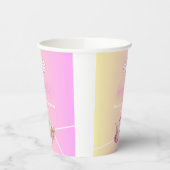 Pink Fun Pickleball 30. Geburtstag Party Pappbecher (Links)