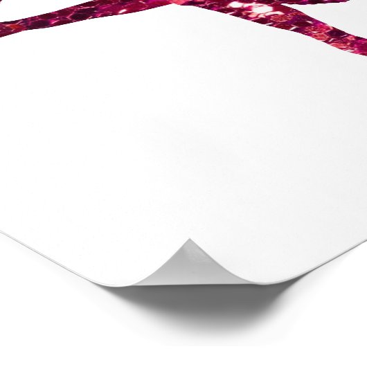 Pink Funkelnd Ballerina Poster (Ecke)