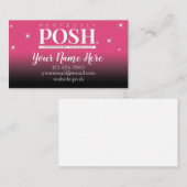 Pink Funkelnd, perfekt Posh Visitenkarte (Vorne/Hinten)