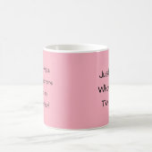 Pink Funny Author Writing Kaffeetasse (Mittel)