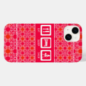 Pink Funny Shopaholic Eat Sleep Shop Award Case-Mate iPhone Hülle (Rückseite (Horizontal))