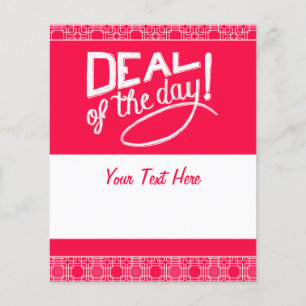 Pink Funny Shopaholic Eat Sleep Shop Förderung Flyer