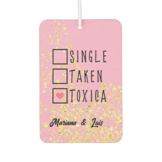 Pink Funny Spanish Personalized Name Car Floor Mat Autolufterfrischer