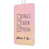 Pink Funny Spanish Personalized Name Car Floor Mat Autolufterfrischer (Links)