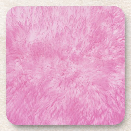Pink Fur Frenzy Getränkeuntersetzer (Vorderseite)
