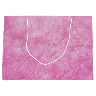 Pink Fur Frenzy Große Geschenktasche Geschenktüte