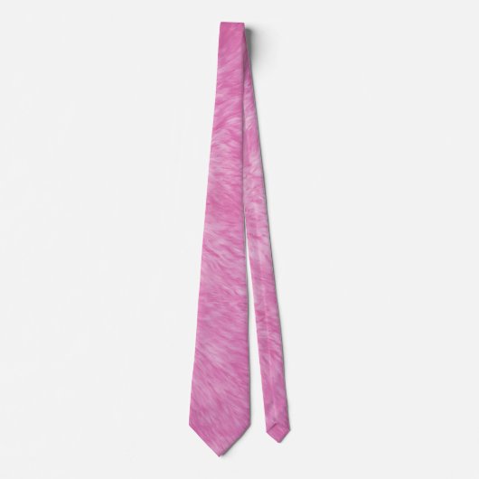 Pink Fur Frenzy Neck Tie Krawatte (Vorderseite)