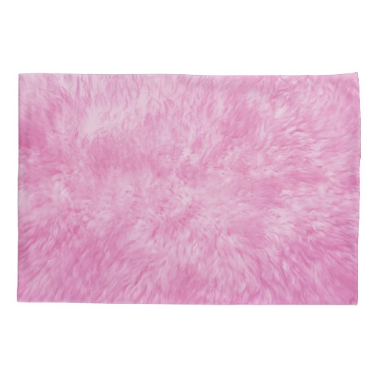 Pink Fur Frenzy Pillow Case Kissenbezug (Rückseite)