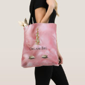 Pink Fur Gold Sparkle Glam Einhornleuchten Tasche (Von Nahem)