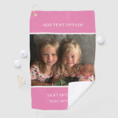 Pink für Ihr persönliches Foto Golfhandtuch (Insitu)