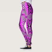 Pink Fuschia Muster Handmade Yoga Pants Leggings (Links)