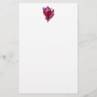 Pink Fuscia Sea Muschel Stationery