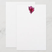 Pink Fuscia Sea Muschel Stationery Briefpapier (Vorne/Hinten)