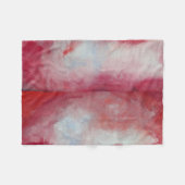 Pink Fusion Wasserfarbe Kunst Fleece Blankon (Vorderseite (Horizontal))