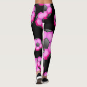 Pink-Fußbälle Leggings (Rückseite)