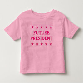 Pink Future President Kleinkind T-shirt