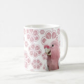 Pink Galah Cockatoo Kaffeetasse (VorderseiteRechts)