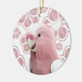 Pink Galah Cockatoo Keramik Ornament (Links)