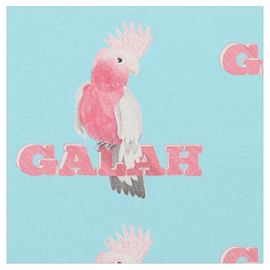 Pink Galah Stoff (Nahaufnahme)