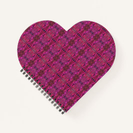 Pink Galaxy Heart Shape Notebook Notizblock