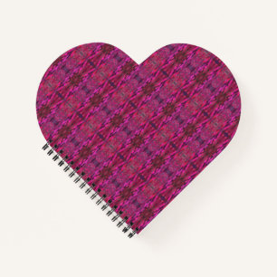 Pink Galaxy Heart Shape Notebook Notizblock
