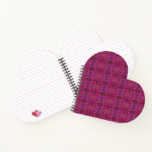Pink Galaxy Heart Shape Notebook Notizblock (Innenseite)