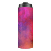 Pink Galaxy Paint Spritzer Effect Thermosbecher (Vorderseite)