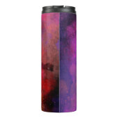 Pink Galaxy Paint Spritzer Effect Thermosbecher (Rückseite)