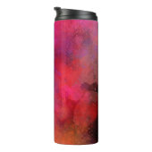 Pink Galaxy Paint Spritzer Effect Thermosbecher (Nach rechts gedreht)