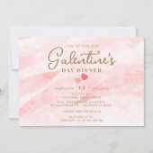 Pink Galentine's Dinner Brunch Party Einladung (Vorderseite)