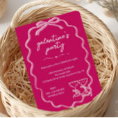 Pink Galentines Girls Night Valentine Einladung