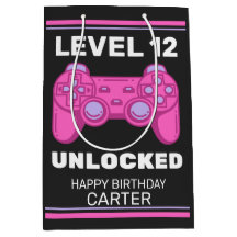 Pink Game Controller Geburtstag Personalisiert