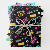 Pink Gamer Pixel Gift Wrapping Paper Set Geschenkpapier Set (Beispiel)