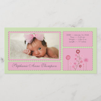 Pink Garden Baby Girl Geburtshilfe Ankündigung Fot