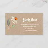 Pink Garden Blume Salon Makeup Haar Stylist Visitenkarte (Rückseite)