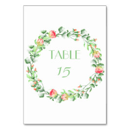 Pink Garden Bouquet Tischnummer
