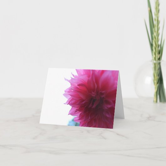 Pink Garden Dahlia Feiertagskarte (Vorderseite)