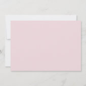 Pink Garden Floral Girls Taufe Christening Einladung (Rückseite)