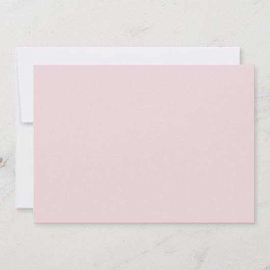 Pink Garden Floral Girls Taufe Christening Einladung (Rückseite)