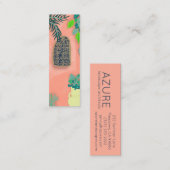 Pink Garden Florist Landscaper Architekt Mini Visitenkarte (Vorne/Hinten)