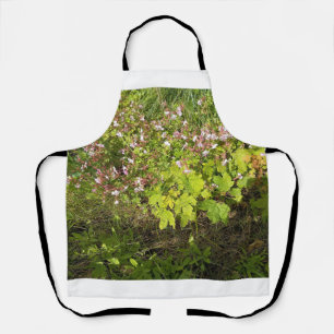 Pink Garden Flowers Nature Photography Apron Schürze