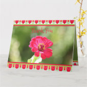 Pink Garden Karte (Gelbe Blume)