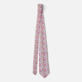 Pink Garden Neck Tie Krawatte (Rückseite)