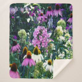 Pink Garden Phlox Landschaft mit Kone-Blume Sherpadecke