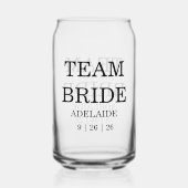 Pink Garden Rose Hochzeit Dosenglas (Rückseite)