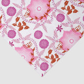 Pink Garden Tissue Paper Seidenpapier (Ausschnitt)