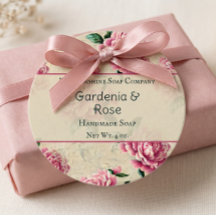 Pink Gardenias Soap Kosmetik Gefallen Tag