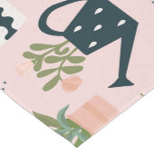 Pink-Gärtnermuster Großer Tischläufer (Ecke)